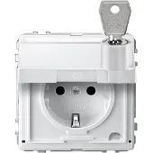 Merten Steckdose SCHUKO MEG2317-7219 polarweiss Aquadesign
