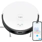 TP-LINK Tapo RV20 Mop, Beutellos, Schwarz, Weiß, Rund, 0,4 l, 51 dB, 0,3 l