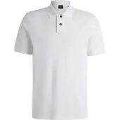 BOSS für Herren. 50507813 Polo Prime weiß (3XL), Lässig, Baumwolle, Kurzarm