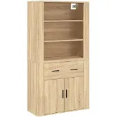 vidaXL Highboard Sonoma-Eiche Holzwerkstoff