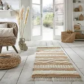 Flair Rugs Jute Läufer - Jubio Medina Natur Creme 60x230 cm