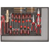 Gedore red R22350005 Werkzeugsatz BASIS-Werkzeug 1/1 CT-Modul 23-teilig, 3301686