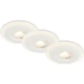 Briloner LED Einbauleuchten Bad Lichtring 3 stufig einstellbar IP44 weiß Ø8,4cm