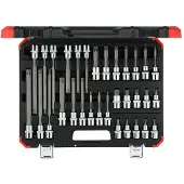 Gedore Steckschlüsselsatz R6800 3032, 32-tlg., 1/2 Zoll, für Innen-Sternprofil-Schrauben T20-T70, CV-Stahl