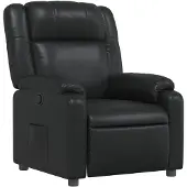 vidaXL Relaxsessel Schwarz Kunstleder