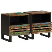 vidaXL Hamisas (Recyceltes Massivholz (2 Stück))