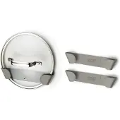 Joseph Joseph Duo, Küchenschubladen-Organizer, Selbstklebender Halter für Deckel de Töpfe und Pfannen, Einfache Montage ohne Werkzeug, ideal für Deckel de bis 24 cm, grau