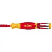 Wiha LiftUp LAUS / 1000V magasin-bitsskruetrækker med 6 slimBits Torx 8/9/10/15/20/25