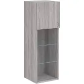 vidaXL TV-Schrank mit LED-Leuchten Grau Sonoma 30,5x30x90 cm