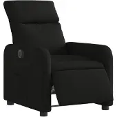 vidaXL Relaxsessel Elektrisch Schwarz Stoff