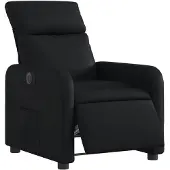 vidaXL Relaxsessel Elektrisch Schwarz Kunstleder