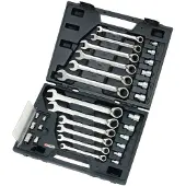 Ks Tools 503.4960, Steckschlüssel-Satz, Metrisch, 30 Kopf/Köpfe, Chrom-Vanadium-Stahl, DIN 3113, ISO 3318, DIN 3120, ISO 1174, 2,43 kg