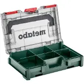 Metabo metaBOX 63 XS Organizer ( 626896000 ) System Werkzeug Koffer Stapelbar 252 x 167 x 63 mm Solo