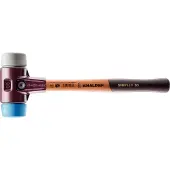 HALDER SIMPLEX Schonhammer Ø 60 mm TPE-soft blau / TPE-mid grau