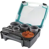 Wolfcraft 1 Bohrkranz-Set ø33,53,68,73,83mm