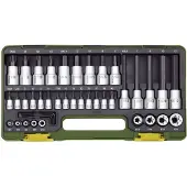 Proxxon Steckschlüsselsatz HX + TX, 1/4 + 1/2 (42-teilig)