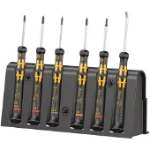 Wera Kraftform Micro 6 ESD Smartphone-Reparaturset 1, 250 mm, 50 mm, 200 mm, 340 g, Schwarz, Gelb, Tschechische Republik
