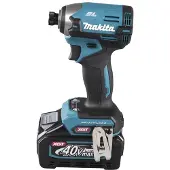 Makita Akku-Schlagschrauber 40V max. / 2,0 Ah, 2 Akkus + Ladegerät im MAKPAC TD003GA202