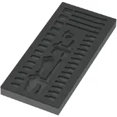 Wera 9820 Schaumstoffeinlage für 8000 A Zyklop Knarre 1/4" Set 1, leer