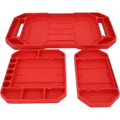 Ks Tools 500.8077 Werkzeugablagensatz aus Silikon, 3-tlg