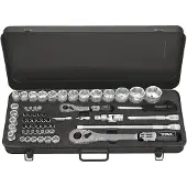 Matador Steckschlüssel-Satz, 6-kt., 61-tlg., 6,3 mm (1/4")-12,5 mm (1/2"): 4-32 m