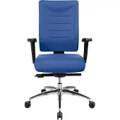 Schäfer Shop Bürostuhl SSI PROLINE P3+, Synchronmechanik, ohne Armlehnen, Lendenwirbelstütze, 3D-Sitzgelenk, blau