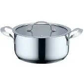 Haeger PA-20H.002A, Rund, Allzweckpfanne, Edelstahl, Edelstahl, 20 l, Keramik, Elektro, Gas, Induktion