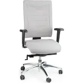 Schäfer Shop Bürostuhl SSI PROLINE P3+, Synchronmechanik, ohne Armlehnen, Lendenwirbelstütze, 3D-Sitzgelenk, grau