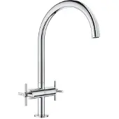 GROHE Zweigriff-Spültischbatterie Atrio 30609, C-Auslauf, Einlochmontage, chrom