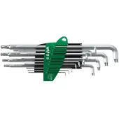 Wiha 366BETSZ13TS Stiftschlüssel Set im ProStar Halter Stubby TORX-Kugelkopf Titansilber 14-tlg. (40979)