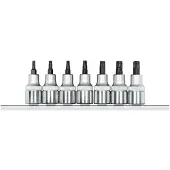 Gedore red R62458107 Schraubendrehereinsätze 1/2 +Leiste 7-teilig
