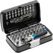 Högert 33-tlg. Bit Set mit Umschaltknarre 1/4"