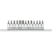 Gedore red R48008013 Schraubendrehereinsätze 1/4 +Leiste 13-teilig