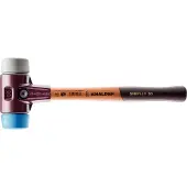 HALDER SIMPLEX Schonhammer Ø 80 mm TPE soft blau / TPE mid grau