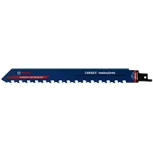 Bosch Säbelsägeblatt Expert Hollow Brick S1543HM, für Hohlziegel, L 240 x B 23 mm, TPI 2, Carbide-Technologie, 10 Stück