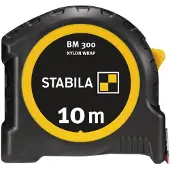 Stabila Taschenbandmass BM 300, 10 m, metrische 1000er-Skala