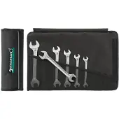 Stahlwille 6-tlg. Satz Doppelmaulschlüssel, in Rolltasche