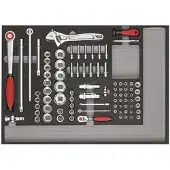 Gedore red R21560005 Werkzeugsatz im Werkstattwagen MECHANIC schwarz 129-teilig