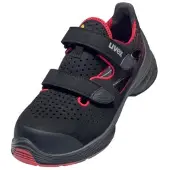 Uvex 1 G2 Sicherheitsschuh S1P Sandalen gelocht schwarz/pink 42