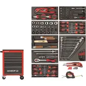 Gedore red R21560001 Werkzeugsatz im Werkstattwagen MECHANIC rot 119-teilig, 3301667