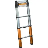 Batavia Teleskopleiter - 2.63m - SoftClose & AntiSlip - Anti-Rutsch - Patentierte Soft-Close - Max. Belastung 150kg - Arbeitshöhe 363cm - Giraffe Air