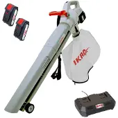 Ikra 3in1 Laubbläser/-sauger/-häcksler ICBV 2/20 mit 2 Akkus & Doppel-Schnelllader