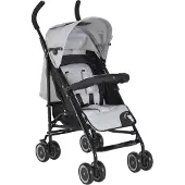 Moni Kinderwagen, Buggy Jerry, Sonnendach, schwenkbare Vorderräder, EVA-Räder grau/schwarz