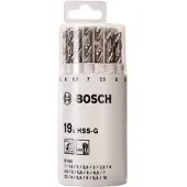 Bosch METALBORSÆT HSS-G 1-10MM 19 STK