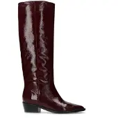 Manfield Rote Stiefel aus Lackleder | Größe 39