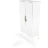 Skandica Highboard Merlin , weiß , Maße (cm): B: 80 H: 160