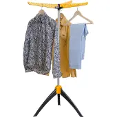 TATKRAFT Faltbare Wäscheständer Wäschespinne Ständer Klappbar 3 Arme Innen / Außen 60X57X130cm