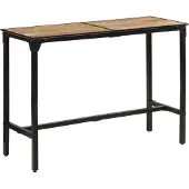 vidaXL Bartisch 150x55x107 cm Raues Massivholz Mango