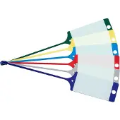 CROP 5 Pack je 100 PP-Schlüsselanhänger - neutrale Ausführung grün