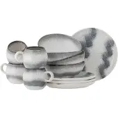 Bloomingville Paula Frühstücksset | Grau | Steinzeug | 82061530